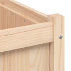 Plantenbak grenenhout wit – 50x50x50 cm