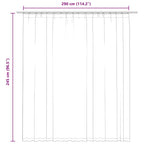 Verduisterend gordijn polyester met haken – 290x245 cm