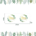 Windlicht feesttafel groen eucalyptus – set van 12