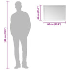Wandspiegel glas – 60 cm