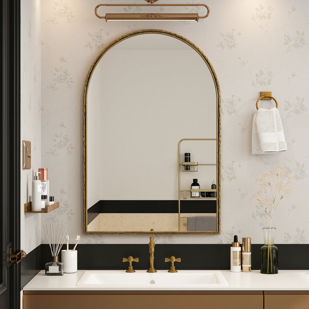 Boogspiegel goud – 91 cm