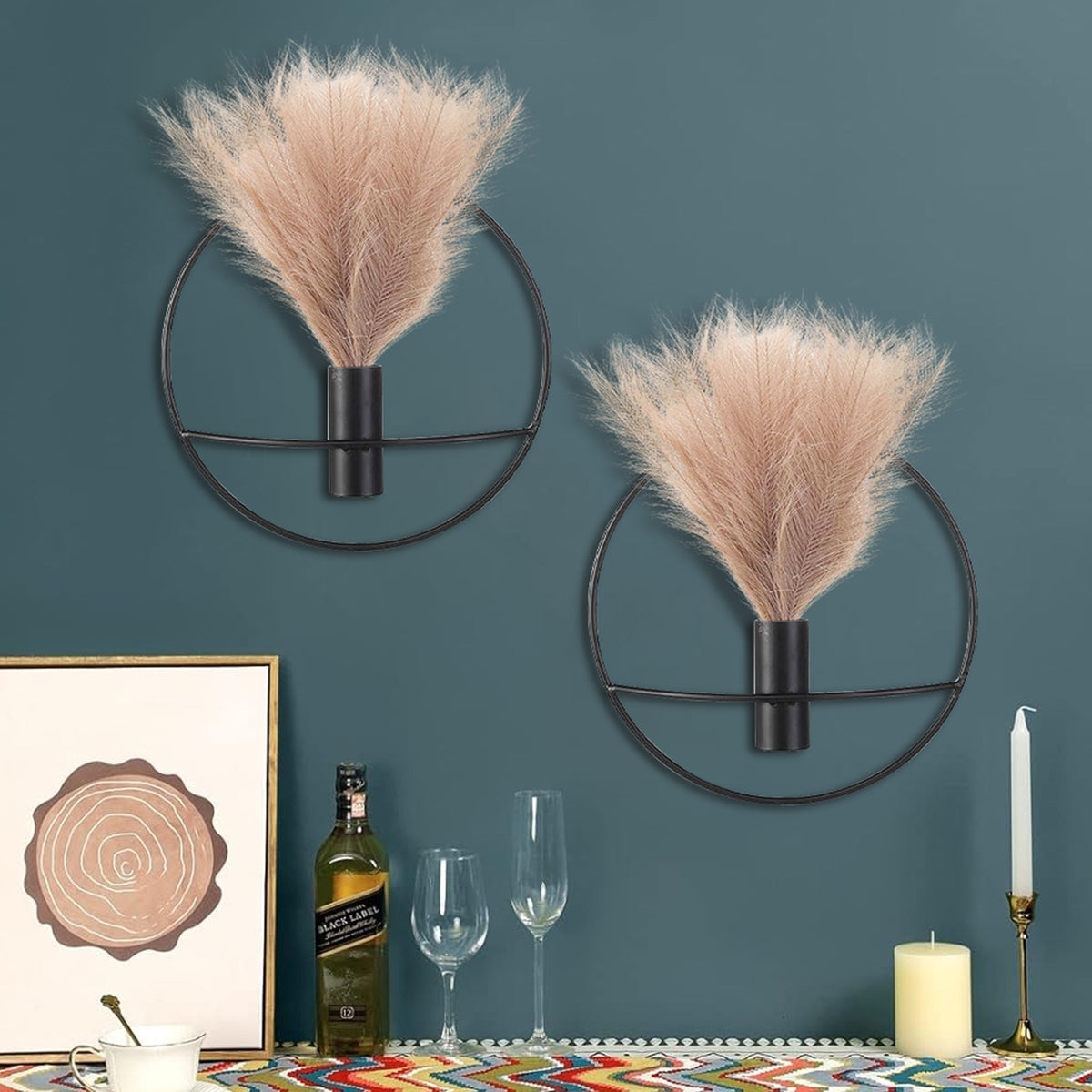 Droogbloemen wanddecoratie set – 5 cm
