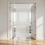 Deurgordijn zilver aluminium – 90x212 cm – sfeerbeeld