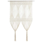 Macramé vitrage crème katoen – 140x240 cm