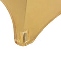 Tafelkleed stretch rond goud – 80 cm