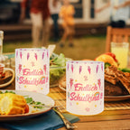 Windlicht schoolstart roze – set van 12