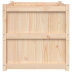 Plantenbak grenenhout wit – 70x70x70 cm