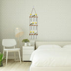 Glazen vaas met houten standaard – 4,2 cm