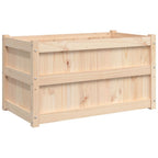 Plantenbak grenenhout wit – 90x50x50 cm