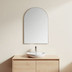 Spiegelkast boogvormig wit – 91 cm – sfeerbeeld