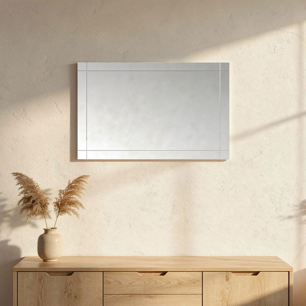 Wandspiegel glas – 60 cm – sfeerbeeld