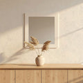 Wandspiegel vierkant wit – 80 cm – sfeerbeeld