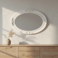 Wandspiegel wit barok stijl – 70 cm – sfeerbeeld